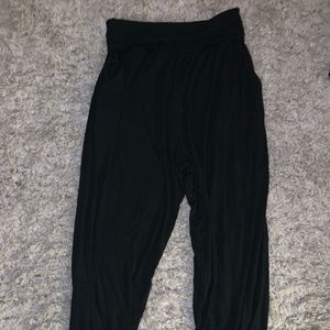 black high waisted aerie joggers